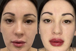 Russian Lip Filler After and Before