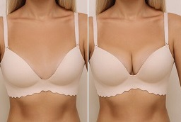 Before and After Breast Enlargement Injections